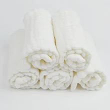 3 шт./лот Многоразовые детские подгузники кисейного хлопка вставки 6-слойное бальное платье моющиеся тканевые подгузники, подгузники-подкладки хлопок карман вкладыши для подгузников