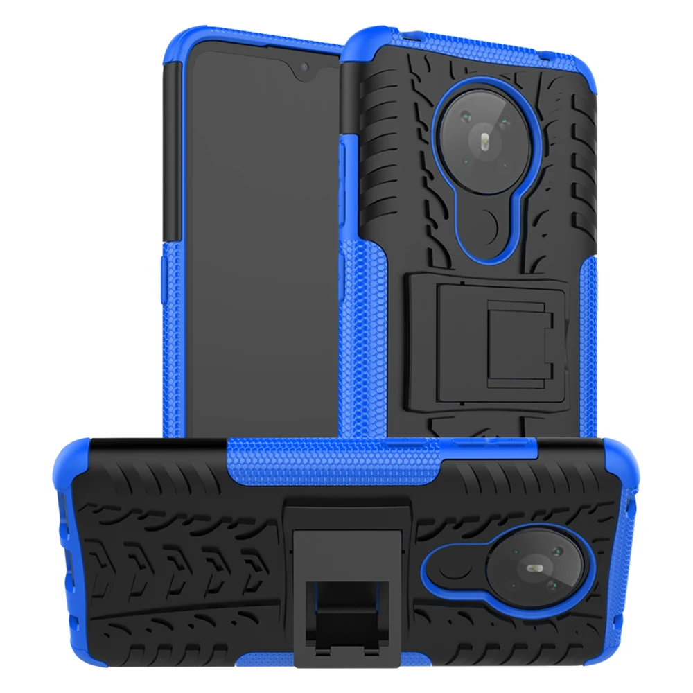 Mejores Ofertas Para cubrir Nokia 5,3 1,3 Nokia 5,4, 3,4, 2,4, 2,3, 2,2, 4,2, 6,2, 7,2 Anti-knock Heavy Duty soporte del teléfono de silicona funda de protección 73oNBp0qa