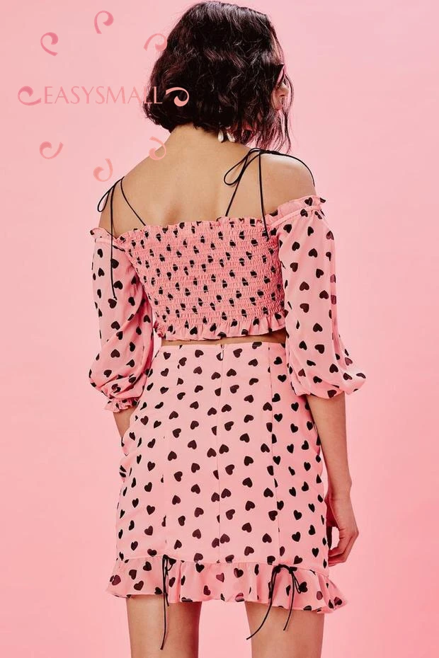 EASYSMALL For love lemons, женское платье, модное, сексуальное, открытая спина, высокое качество, сердце, вечерние платья с высокой талией