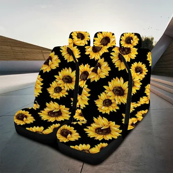 

7pcs Car Seat Cover Protector Cushion Universal 5-Seats Set Breathable 4-Seasons