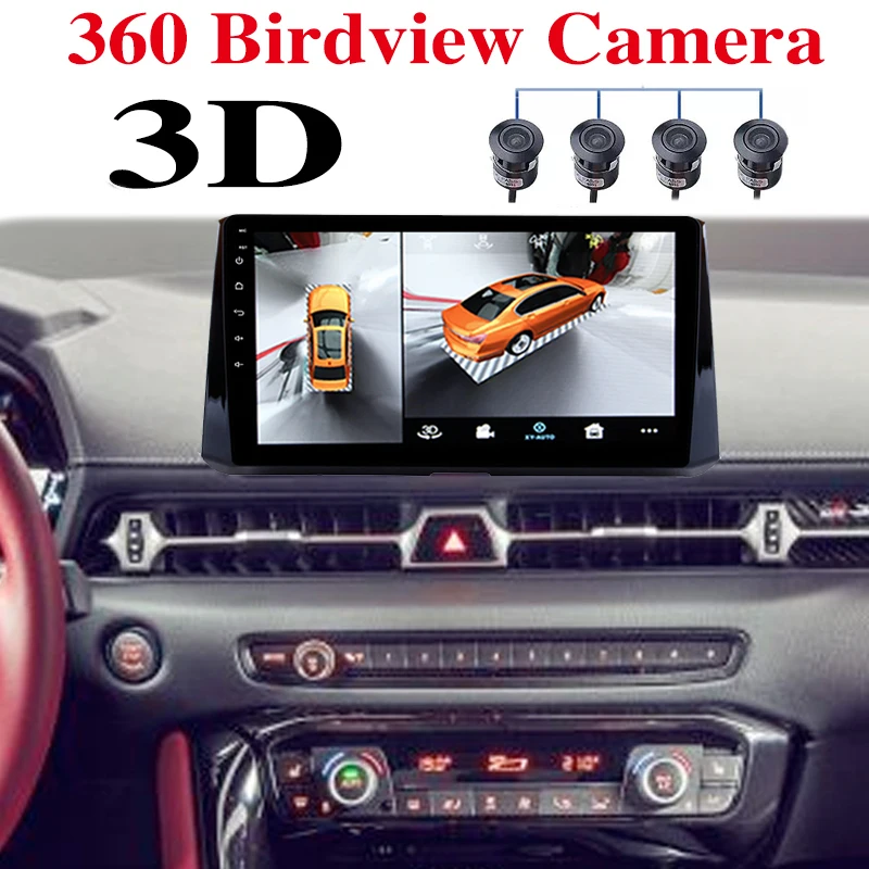 

Автомобильный мультимедийный плеер, GPS, радио, навигатор, встроенный CarPlay 360, с изображением птичьего полета, для TOYOTA Supra A80