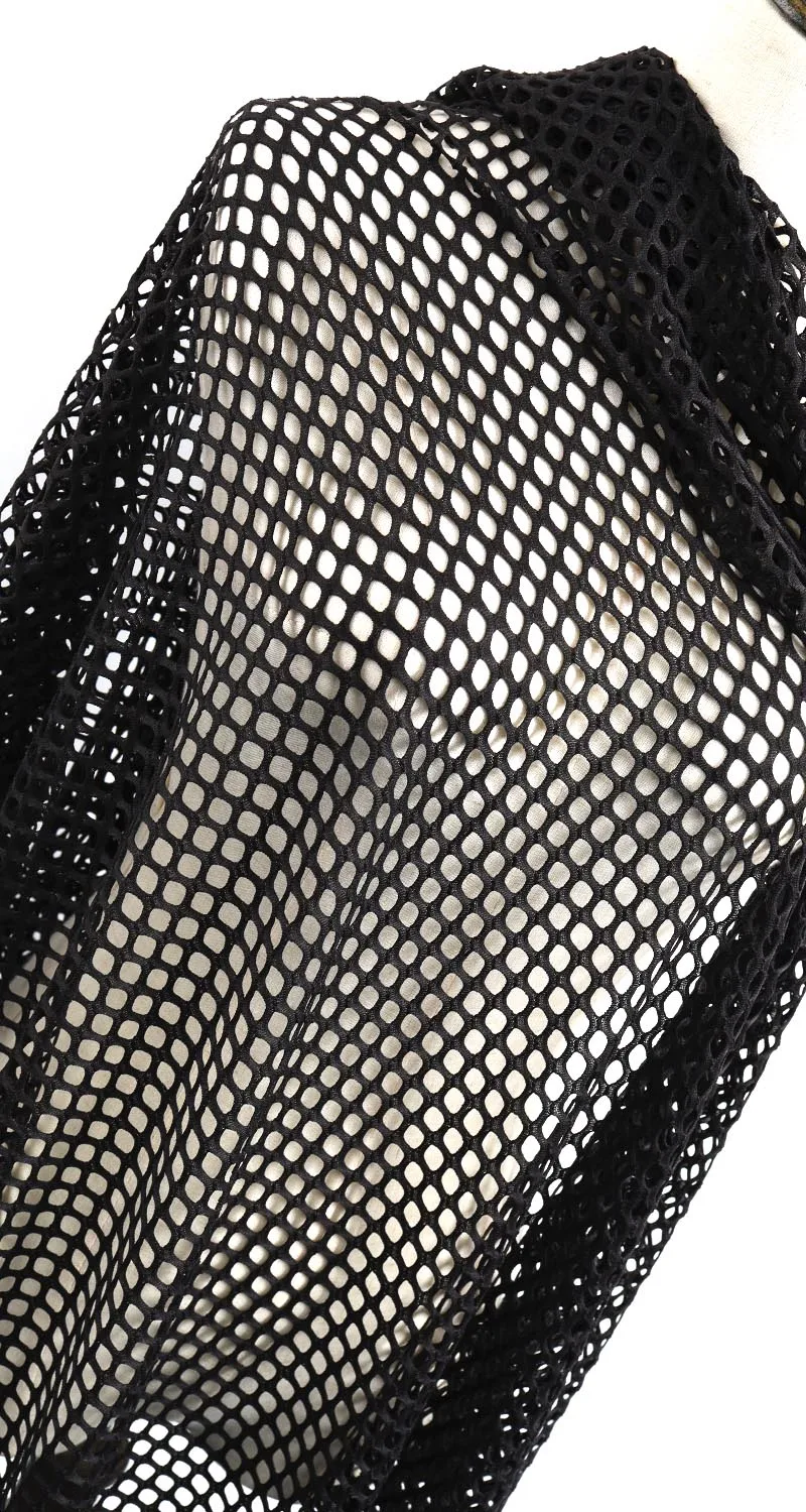 50cm*160cm Stretch Mesh Fabric 1-10mm Hole Large Diamond Mesh Fishnet Fabric  For DIY Sew Clothes Pants Sports T-shirts Material - AliExpress