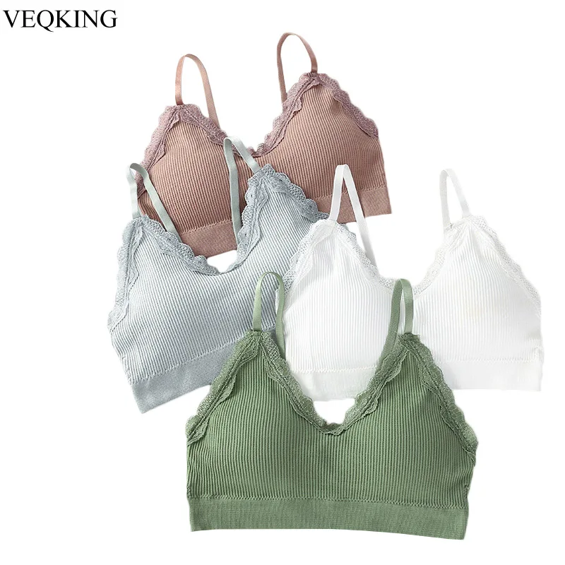 VEQKING женский бесшовный односоставный спортивный топ без косточек с подкладкой