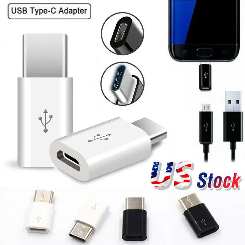 

USB 3.1 Type C Male to Micro USB Female Adapter Converter Connector USB-C US