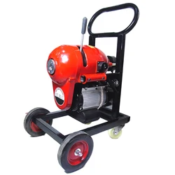 Máquina de dragagem da tubulação de esgoto da grande escala de 60m 2.2kw 40 800mm do impulso da mão tipo máquina automática da limpeza da tubulação