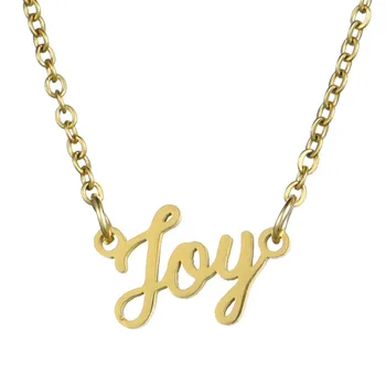 

Drop Shipping Personalized Custom Necklaces Gold Color Name Lily Necklace Gift Nameplate Pendant Necklace