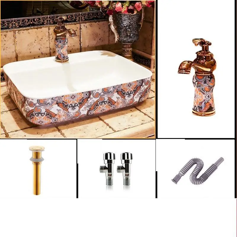 Nablatowa Evier Wastafel Cuba Para Banyo Waschtisch Black Lavandino Vanity De Mano Pia Banheiro Lavabo раковина для ванной комнаты - Цвет: MODEL J