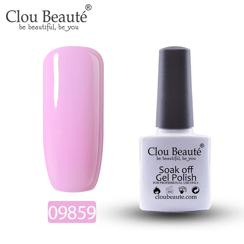 Гель-лак для ногтей Clou Beaute 79 цветов полуперманентный замачивающийся лак для ногтей маникюрный УФ СВЕТОДИОДНЫЙ Цветной Гель-лак 10 мл серия Nude - Цвет: 09859