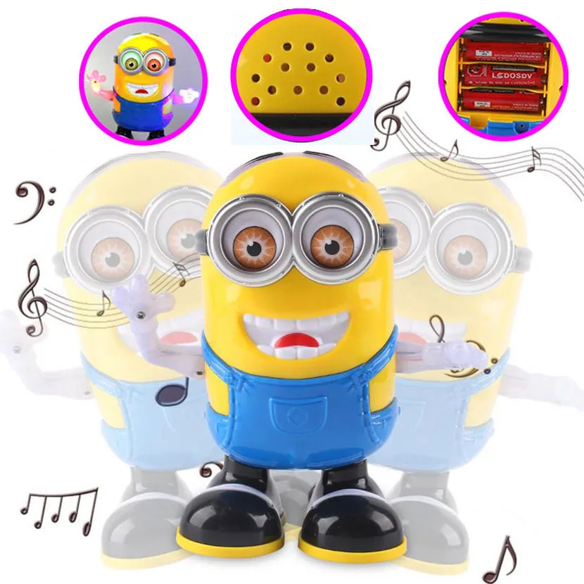 Juguete de dibujos animados para niños y niñas, juguete bailarín de música, plástico, electrónico, regalo de cumpleaños
