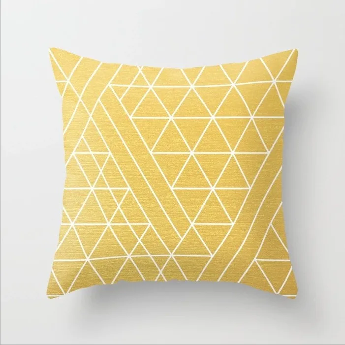 

Pillow Cases Multicolor Square Geometric Polyester Nordic Style Multicolor Printed Decorative Throw Pillow Case 45x 45cm 1Pc