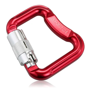 

Outdoor Safety Rock Climbing Equipment Master Hook 20KN Paragliding Paraglider Parachute Clip Locking Carabiner
