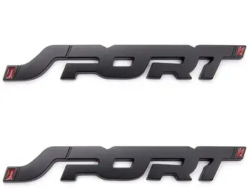 

2Pcs 3D SPORT Metal Point Emblem Side Fender Trunk Emblem Vehicle Car Motorcycle Badge Decals