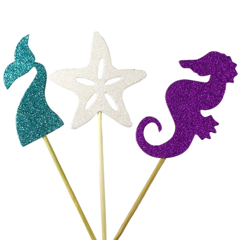 A set of three Украшение для торта для взрослых и детей, вечерние аксессуары для дня рождения - Цвет: A set of three