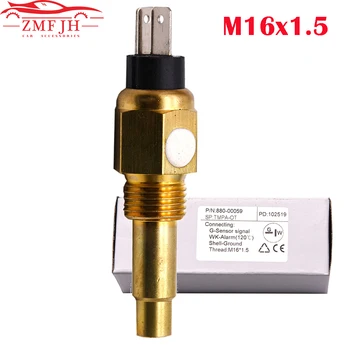 

Racing Car Oil Temp Sensor M16x1.5 to 1/8'' NPT Oil Temperature Sensor Sender for Oil Temp Gauge 120 Degree Alarm Temp