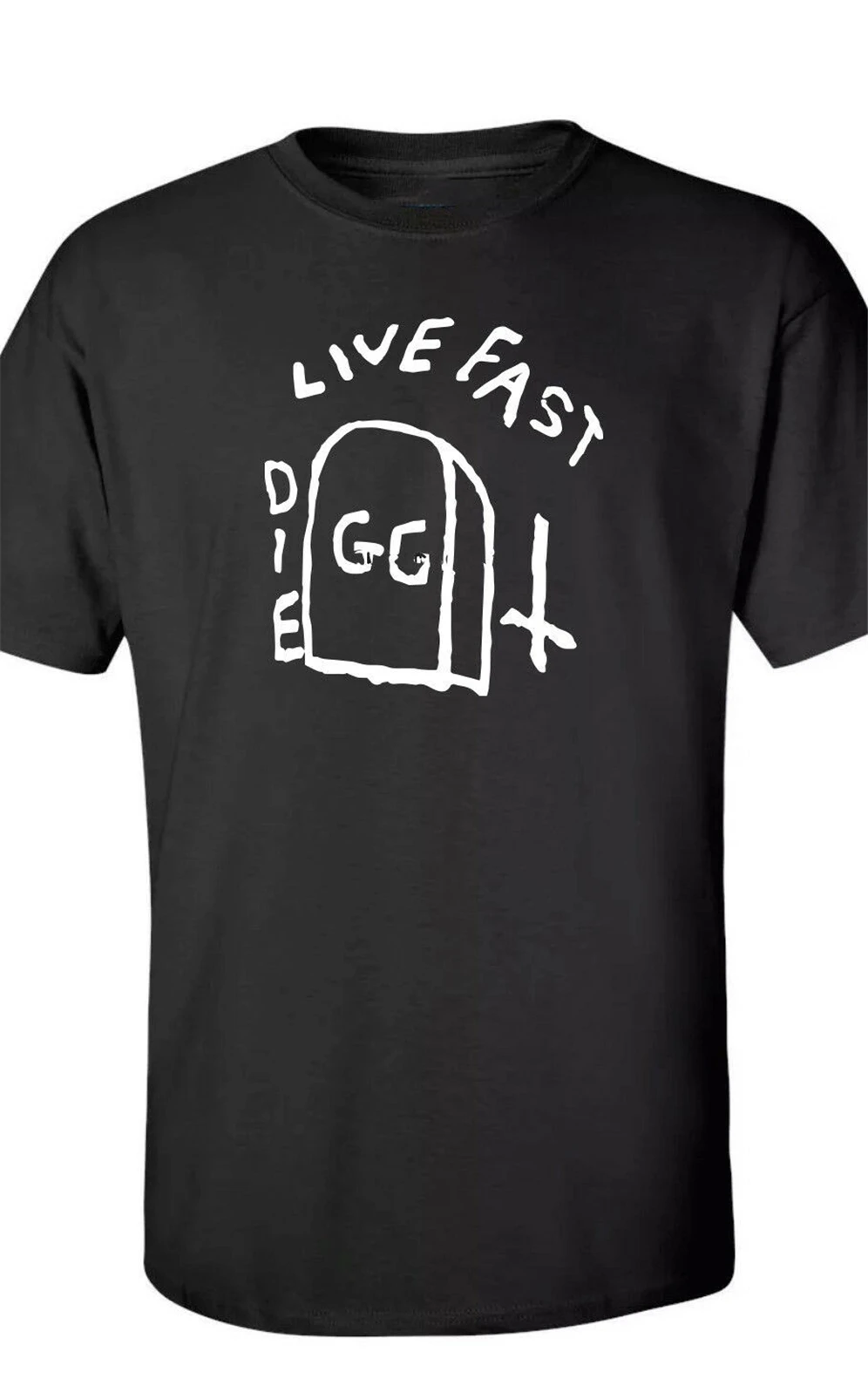Gg Allin надгробная футболка Live Fast Die Szs-2Xl Harajuku топы Модные классические футболки |