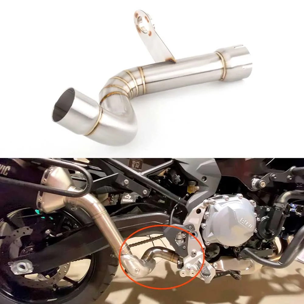 

Motorcycle Exhaust Modified Catalyst Eliminator Middle Link Pipe for BMW F750GS F850GS 2018-2021 Motorcycle Muffler Collect Pipe