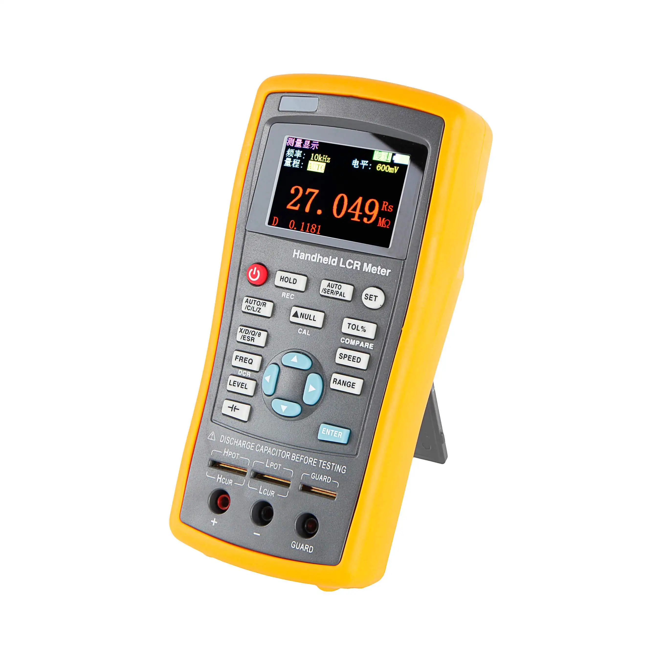 

ET431 Portable Bridge Digital LCR-Meter 10KHz Lcrs Digital Bridge Inductance Resistance Capacitance Tester Lcrs Bridge