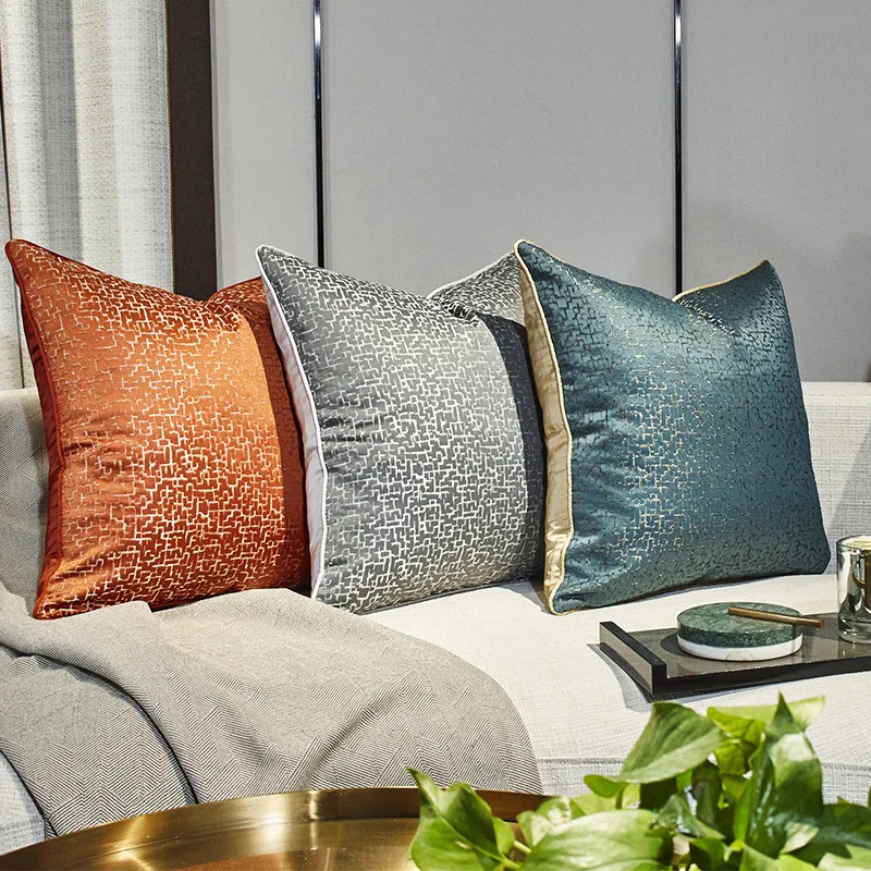 

Pure Color Stripe Cushion Cover 45x45cm / 30x50cm / 50x50cm Modern Light Luxury Cushion Cover Simple Style Home Pillow Cover