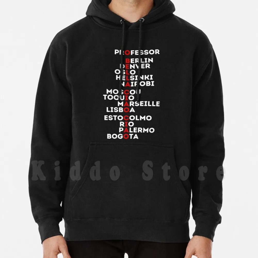 O Bella Ciao Ciao-La Casa De Papel Felpe Con Cappuccio Manica Lunga Bella Ciao La De Papel The Paper House Professor Toquio