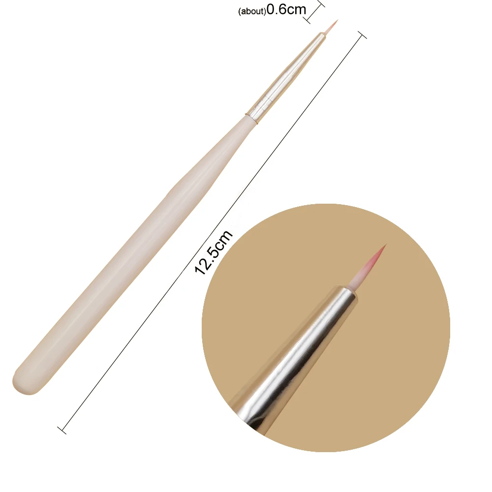 5PCS Manicure Brushes Set For Nail Art Painting Brushes Dotting Design Manicure Nail Brush Kit Gel Varnishes Tools
