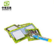 Образовательная карта для животных, пейзажная живопись, Когнитивная водная живопись, доска для рисования, граффити, окрашенная вода, явный животный мир, Sket