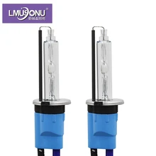 LMUSONU лучшее качество 1 пара ксеноновых ламп H3 12 В 55 Вт высокая яркая AC ксеноновая H3 металлическая база быстрая Яркая ксеноновая лампа H3 5500K