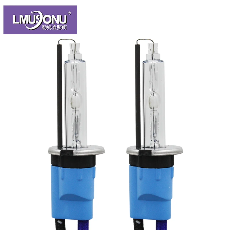 LMUSONU BEST QUALITY 1 PAIR OF H3 XENON LAMP 12V 55W HIGH BRIGHT AC METAL BASE FAST BULB 5500K | Автомобили и мотоциклы