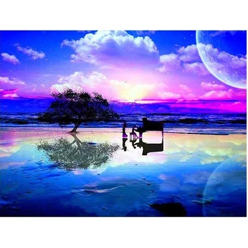 

DIY Diamond Painting Sky Scenery Cross Stitch Needlework Color cloud 5D Diamond Embroidery Home Decoration Diamond NEW Arrival