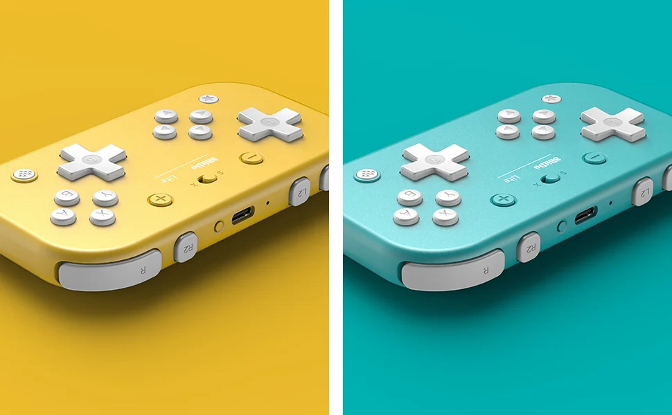 8BitDo Lite Bluetooth геймпад для nintendo Switch Lite nintendo Switch Windows Yellow Turquoise Edition