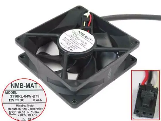 

NMB-MAT 3110RL-04W-B79 F50 DC 12V 0.44A 3-проводной 80x80x25 мм Серебристый охлаждающий вентилятор