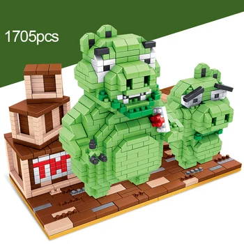 

Small particles building blocks puzzle wanli sunshine pirate ship crazy bird model animation set pieces assembled childhood toys