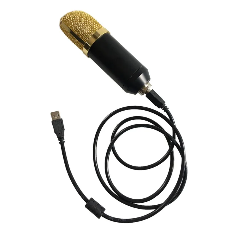 Портативный для компьютера ноутбук USB кардиоидный микрофон высокого звука конденсаторный микрофон в комплекте