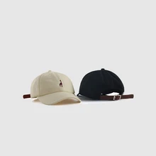 Female Baseball Cap Cartoon Giraffe Design Cap Spring And Summer Fashion Ponytail Solid Color Baseball Hats Sunscreen Sun Hat
