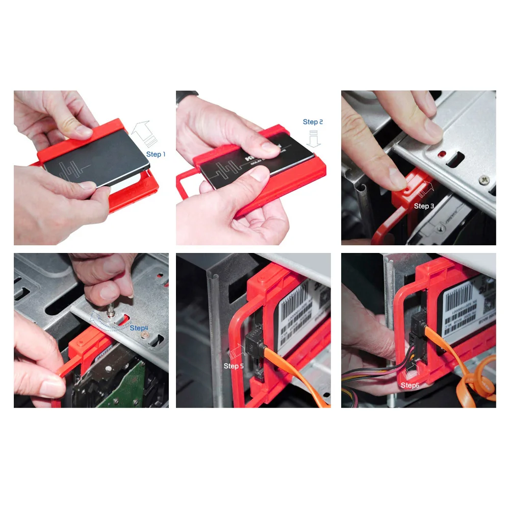 2," до 3,5" SSD жесткий диск для ноутбука кронштейн пластиковый адаптер крепление высокого качества материал, прочный и практичный