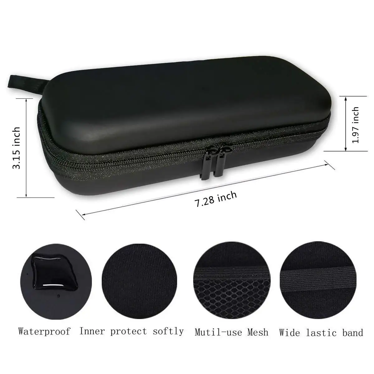 Beard Trimmer for Men EVA Zipper Box Suitable for Manual Razor and OneBlade Small T Knife Electric Razor Portable Shaver Box