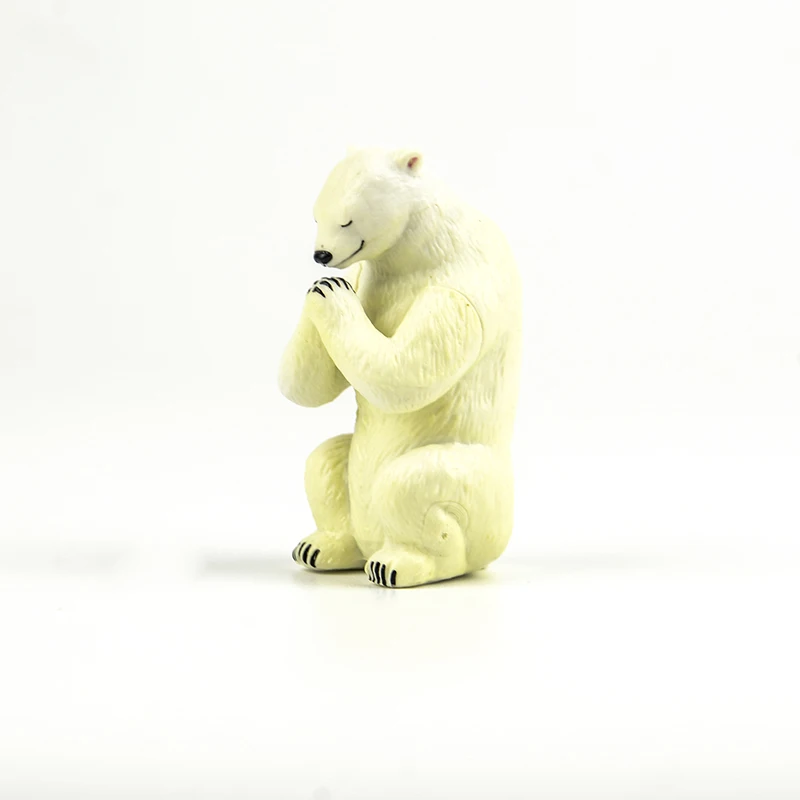 A polar bear Натуральная gashapon игрушка-вкладыш кроя полярный медведь коала Красная Панда Черный Косплей shiba «Лисья Секретная служба»(inu леопарда животных гассе для молитвы P3 рисунок - Цвет: A polar bear