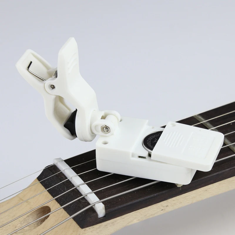 Профессиональный Музыкальный Электронный гитарный тюнер складной цифровой зажим Высокая чувствительность Поворотный Зажим тюнер для гитары