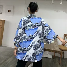Японская модная блузка, Женская японская кимоно юката, кимоно, кимоно, летнее хаори, женское кимоно, японские