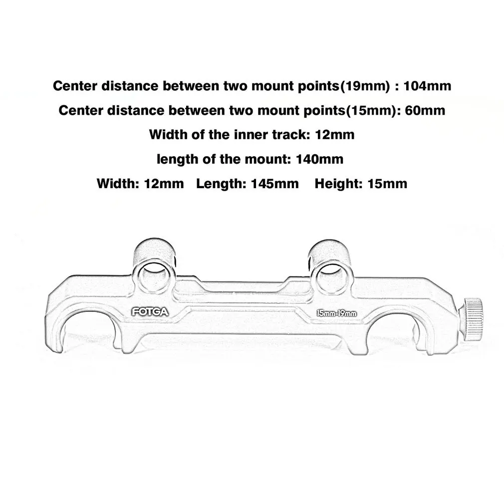Fotga DP500III фоллоу-фокус 15 мм-19 мм рельсовый стержень зажим для съемок системы камеры комплекты шестеренок для DSLR камеры s видеокамеры фотографии