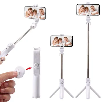 

Protable Adjustable Bluetooth Selfie Stick with Tripod Stand Extendable Foldable Monopod for iPhone 11 X Huawei Xiaomi