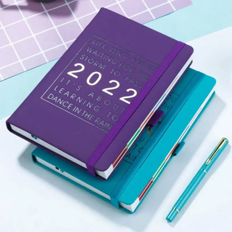 2022 A5 Planner Notebooks Super Thick PU Leather Cover Planner/diary/journal Noteboos School &amp Office Supplies Bullet Stationery |