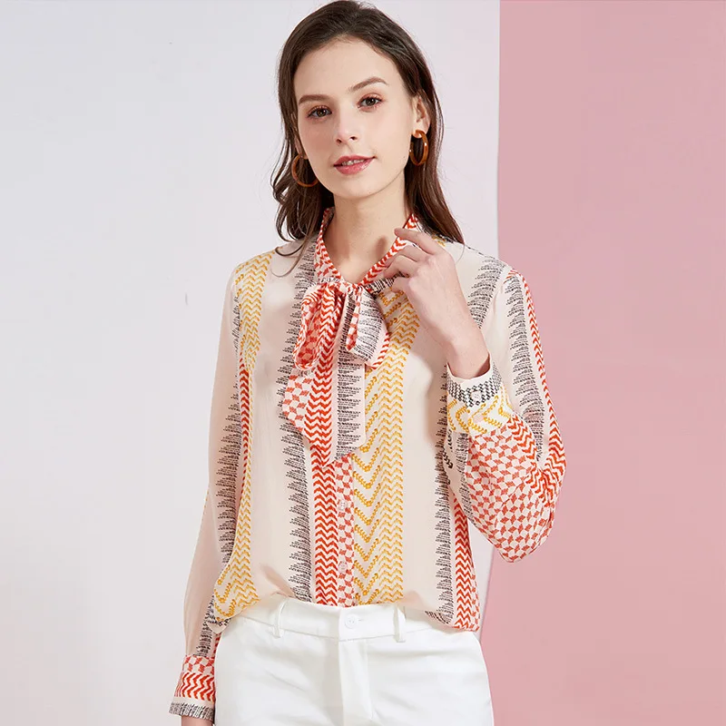 

Women's Blouses and Tops Silk beige pink grey Floral Office Formal Casual Shirts Plus Large Size Spring Summer Sexy Haut Femme