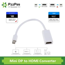 PzzPss Mini Displayport To HDMI Cable 1080P TV Projector Projetor DP 1.4 Display Port Converter For Apple Macbook Air Pro