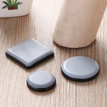 

4pcs/set Floor Protection Mat Slider Pad Furniture Chair Leg Feet Bases Protector Coaster Carpet Self-adhesive Slip Pad