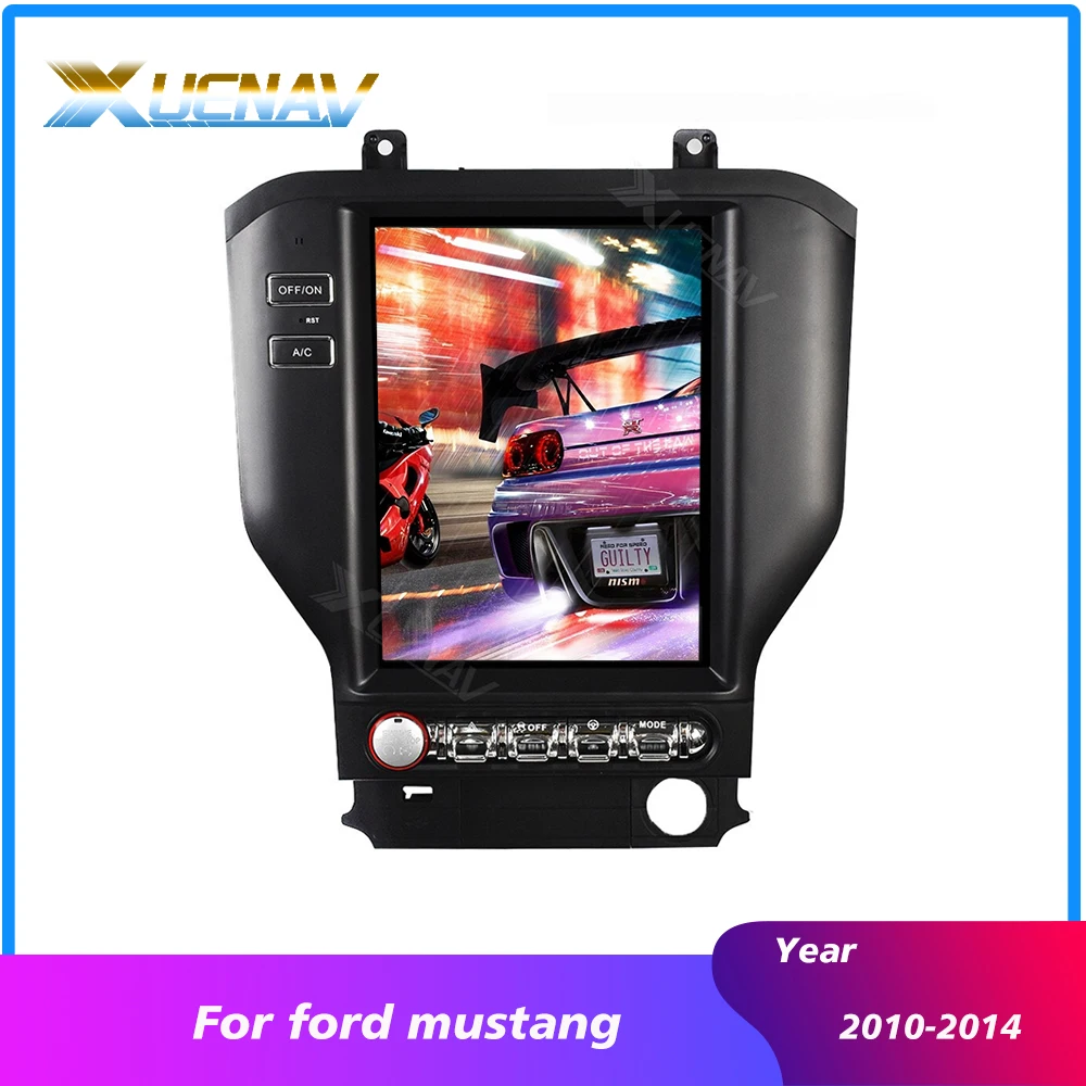 Автомагнитола мультимедийный проигрыватель для ford Mustang 2015 2016 tesla style