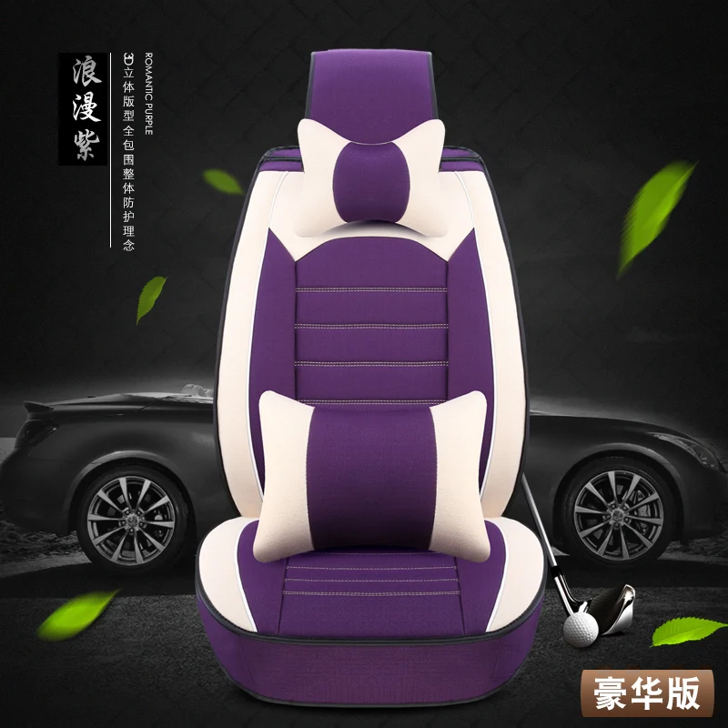 zise hh Покрытие для автокресла из льняного волокна для Clio logan renault sandero fluence megane Лагуна широта крышка tur - Название цвета: zise hh