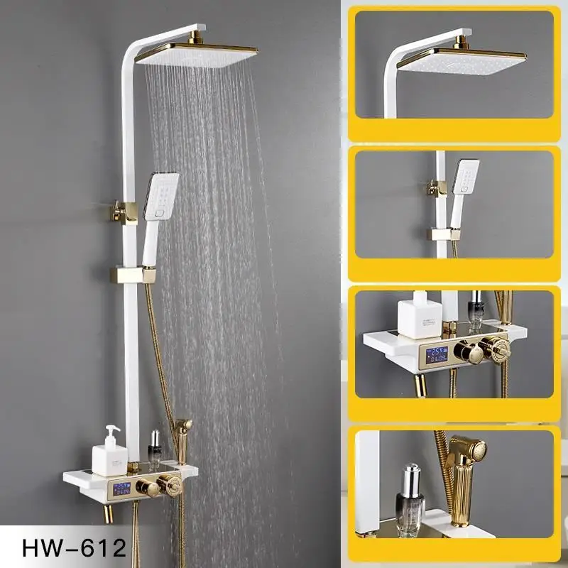 Bain Douche Painel panel Choveiro Duschsystem Electronica Conjunto De Regadera Do Banheiro Chuveiro Eletrico Ducha душ для ванной комнаты