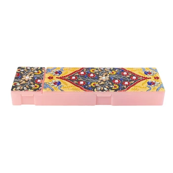 

5D Diamond Painting Stationery Box Shaped Diamond Diy Diamond Painting Mandala Flower Pencil Case