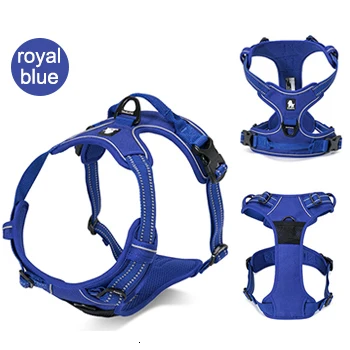Royal blue Truelove для собак регулируемый нейлоновый жилет для больших собак мягкий светоотражающий жилет для улицы - Цвет: Royal blue