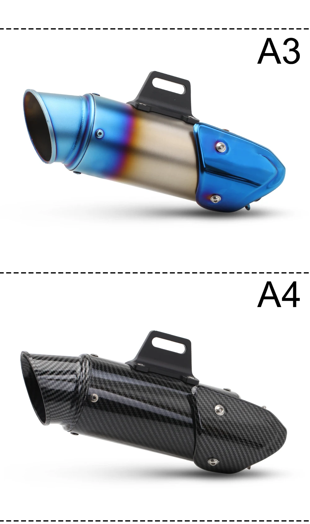 Универсальный мотоцикл akrapovic выхлоп средней трубы глушитель f800r r1 trk502 gsx750 msx125 cb650f z750 z900 z1000 pcx125 tmax 530
